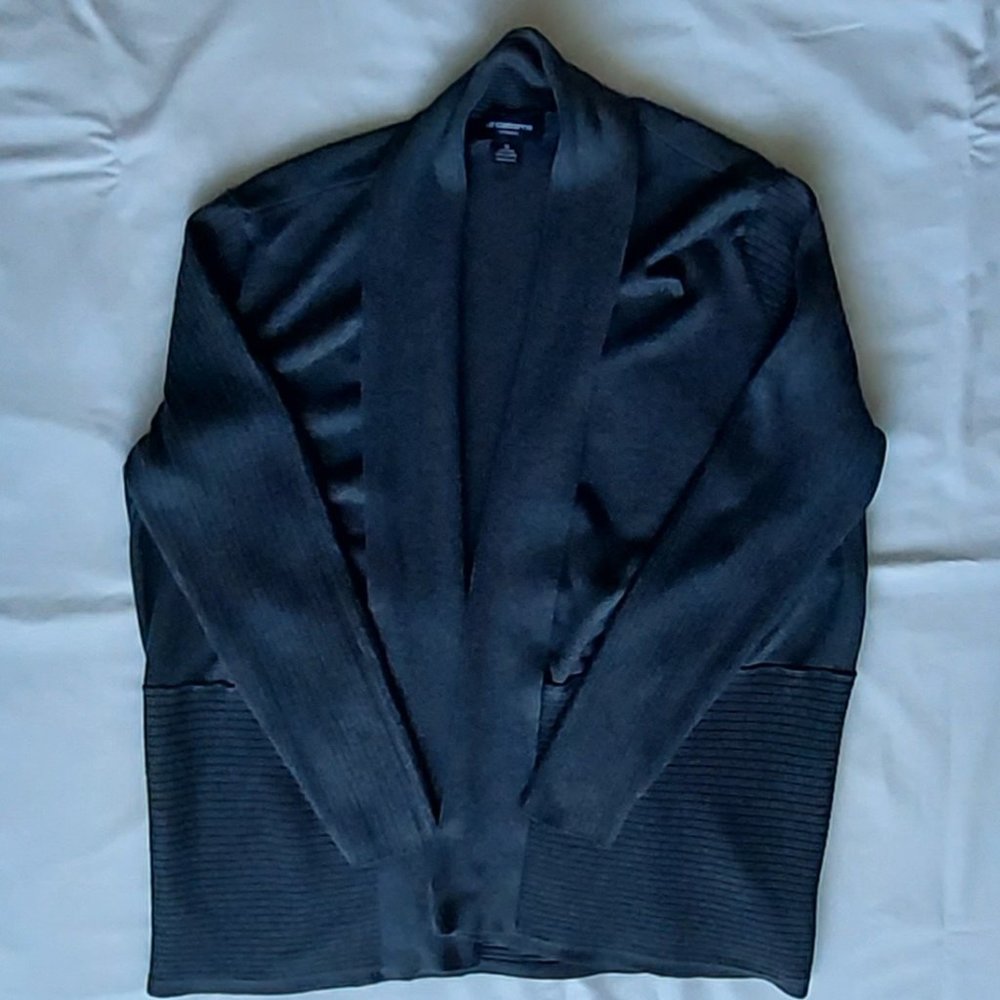 Liz Claiborne 1X Dark Gray Cardigan